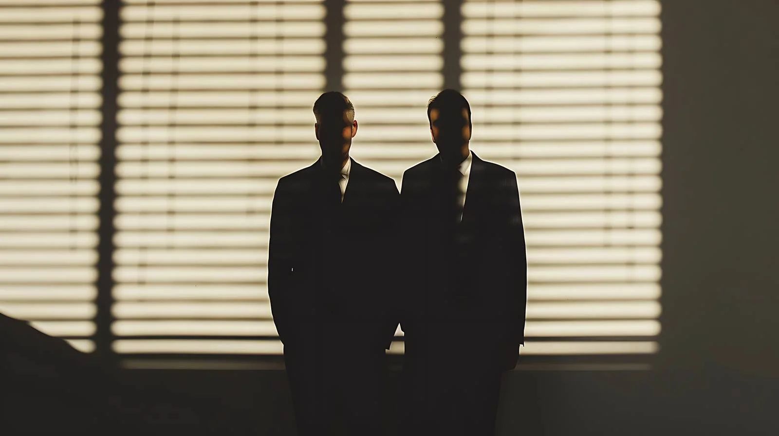 Businessmen Silhouettes on Sunblind — free download from Dotvec