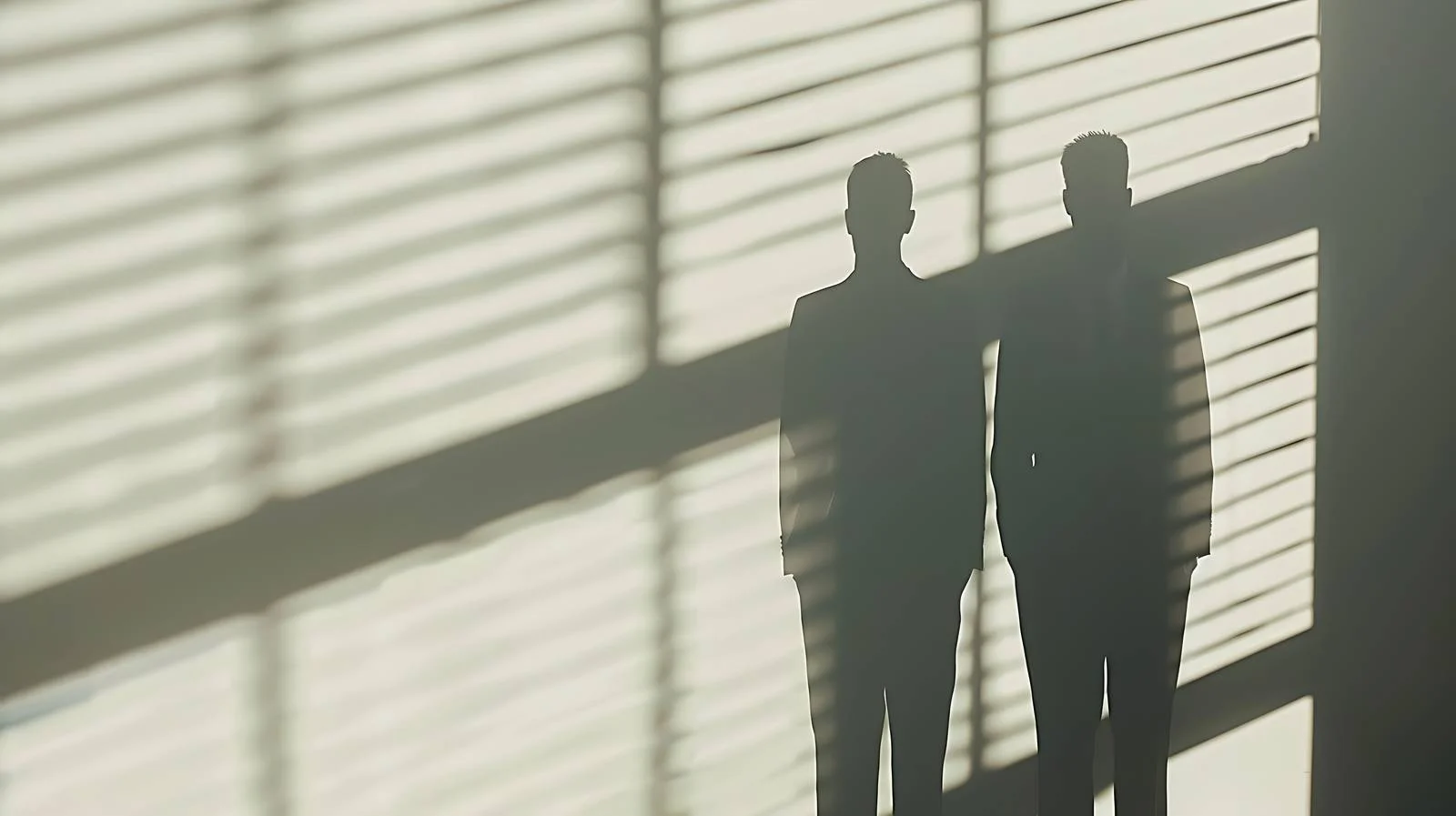 Silhouetted Businessmen on Sunblind — free download from Dotvec