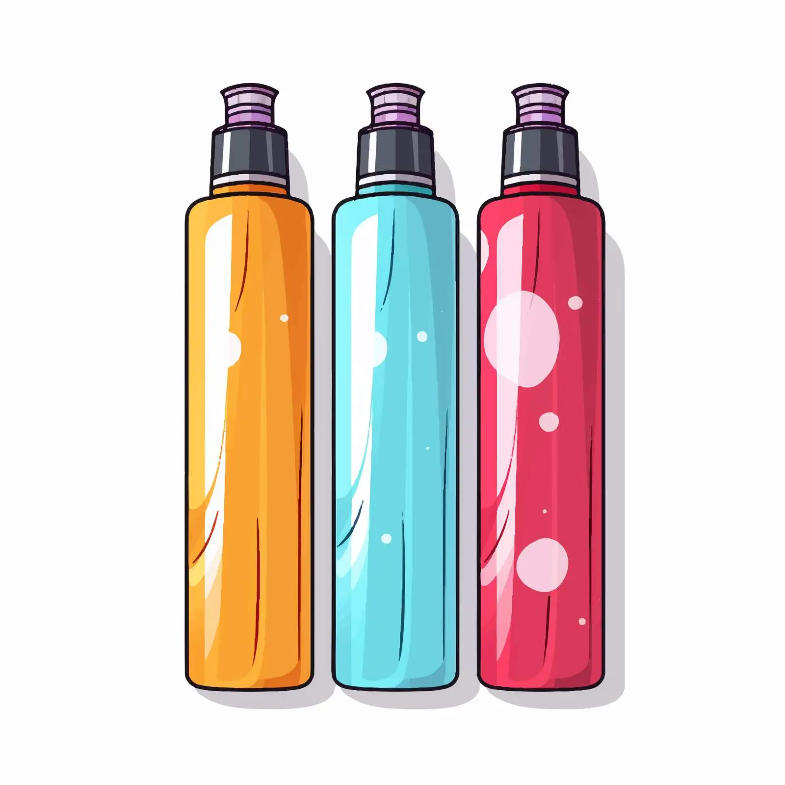 Vector Illustration of Shampoo Bottle on White Background — free download from Dotvec