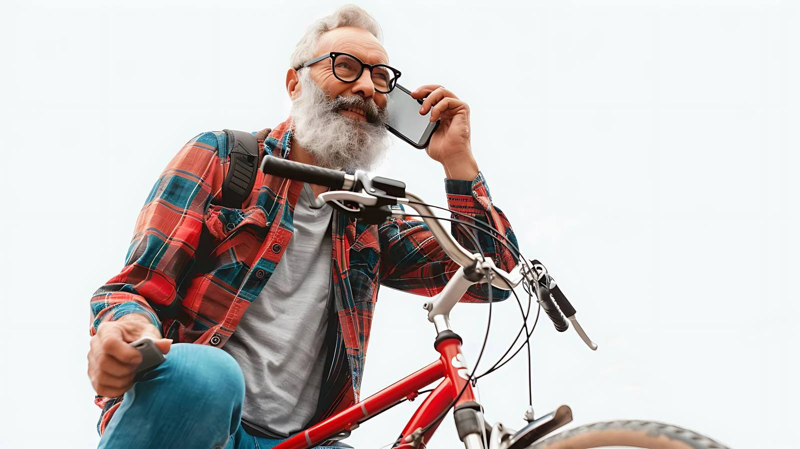 Middle-Aged Man Making a Phone Call — free download from Dotvec