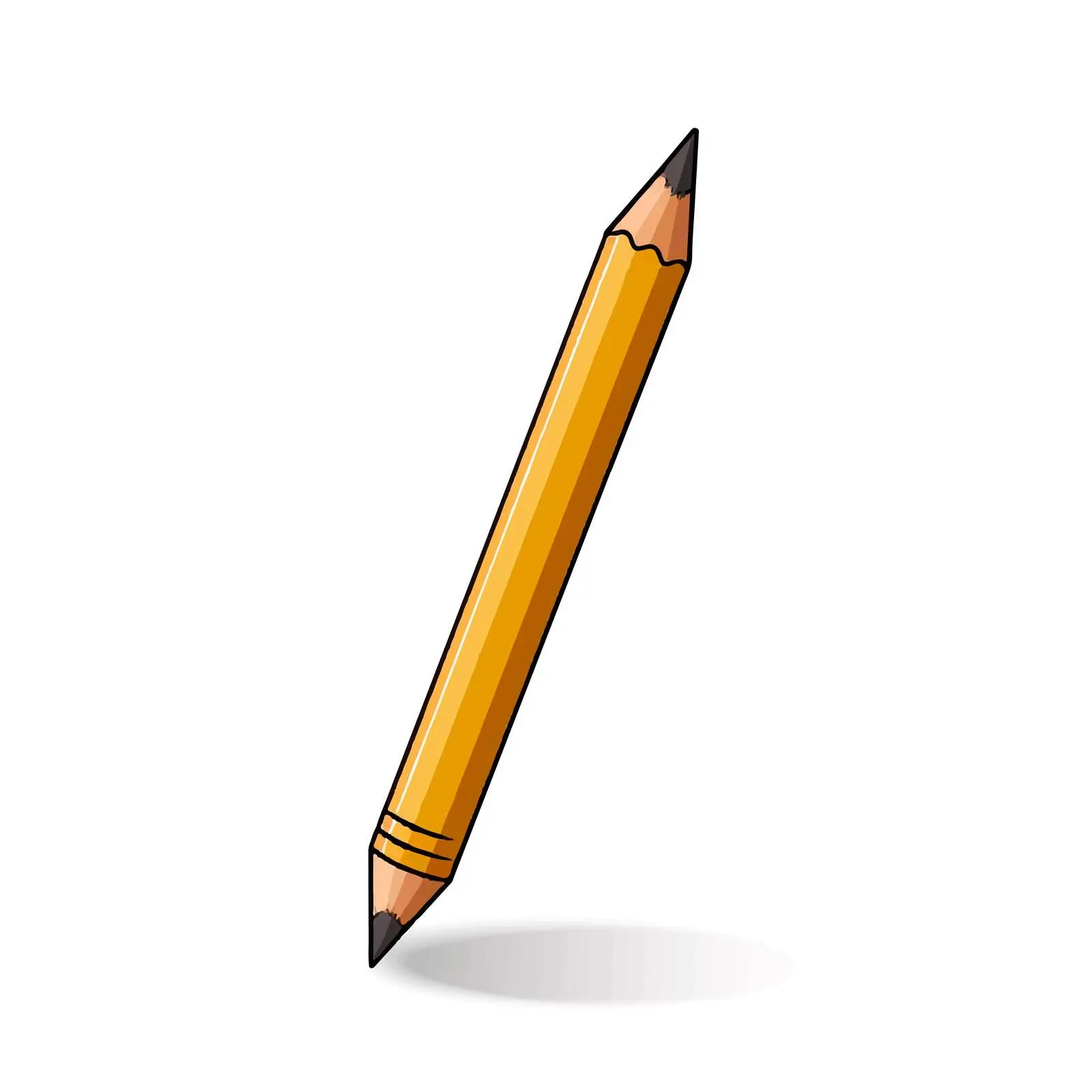 Wooden Pencil Drawing Vector for School Stationery — free download from Dotvec