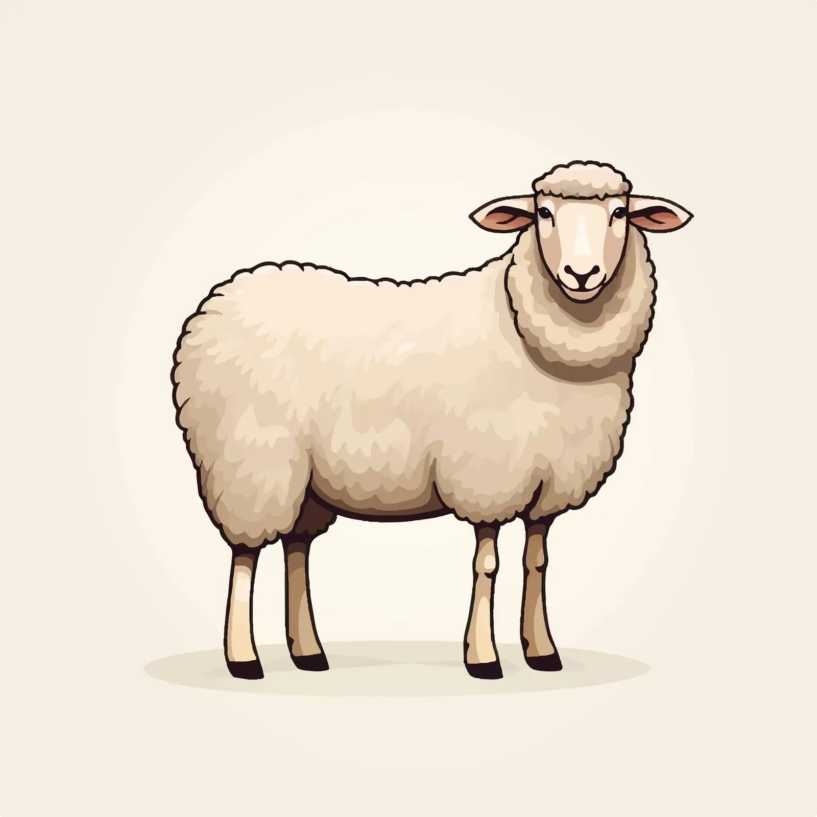 Isolated Sheep Line Vector Illustration — free download from Dotvec