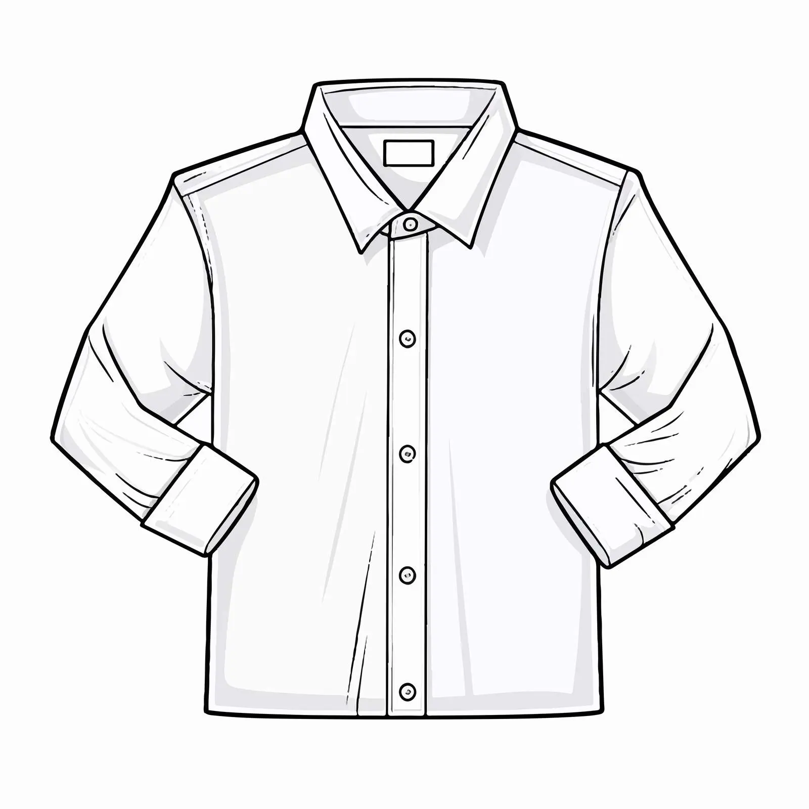 Shirt Line Vector Illustration on White Background — free download from Dotvec