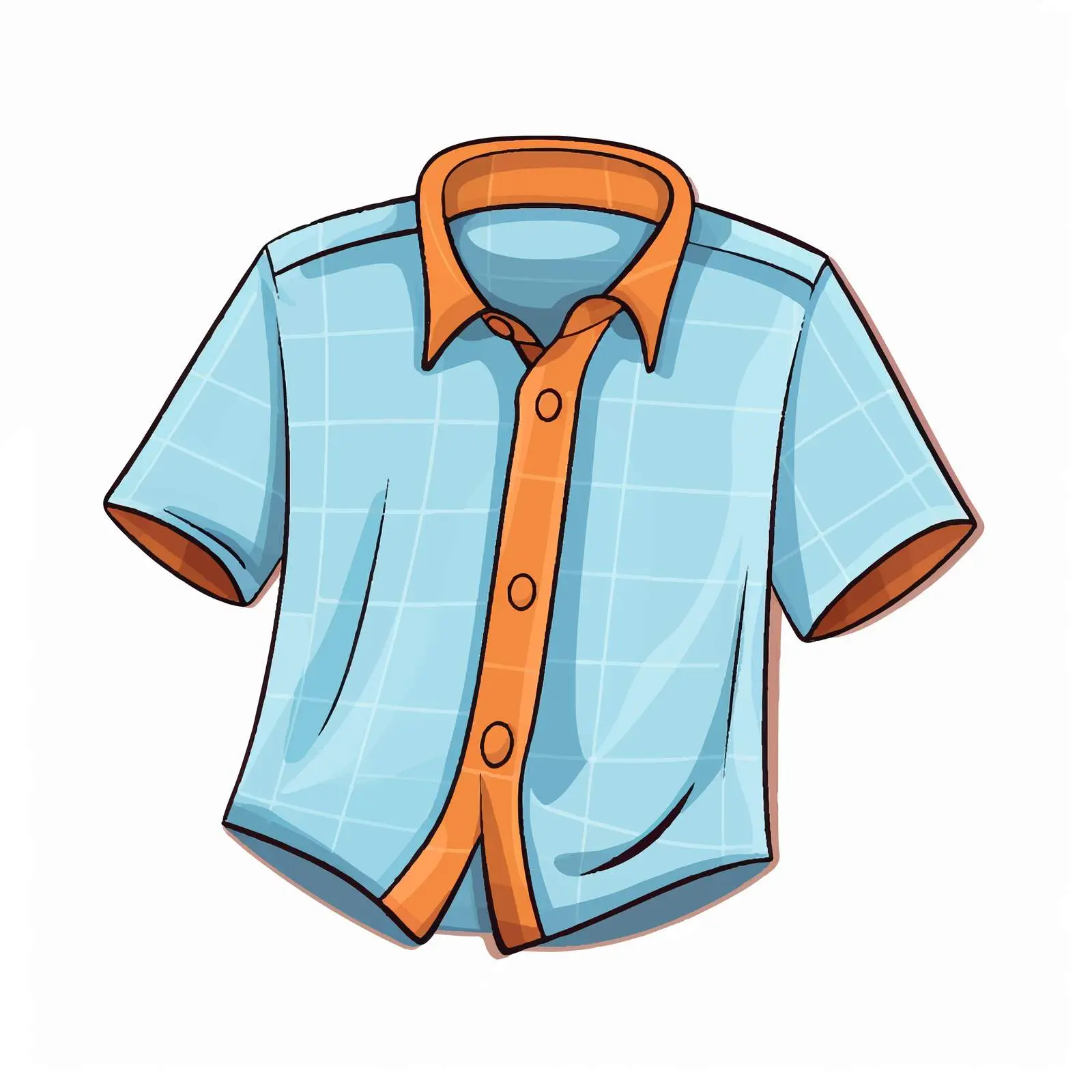 Top View Shirt Vector Illustration on White Background — free download from Dotvec
