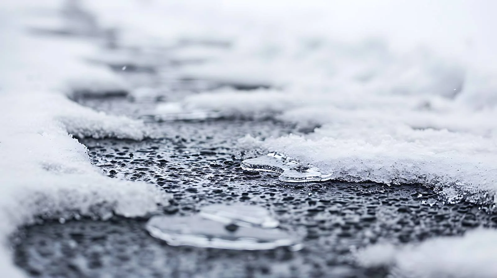 Traces of Shoes in Thawing Snow — free download from Dotvec