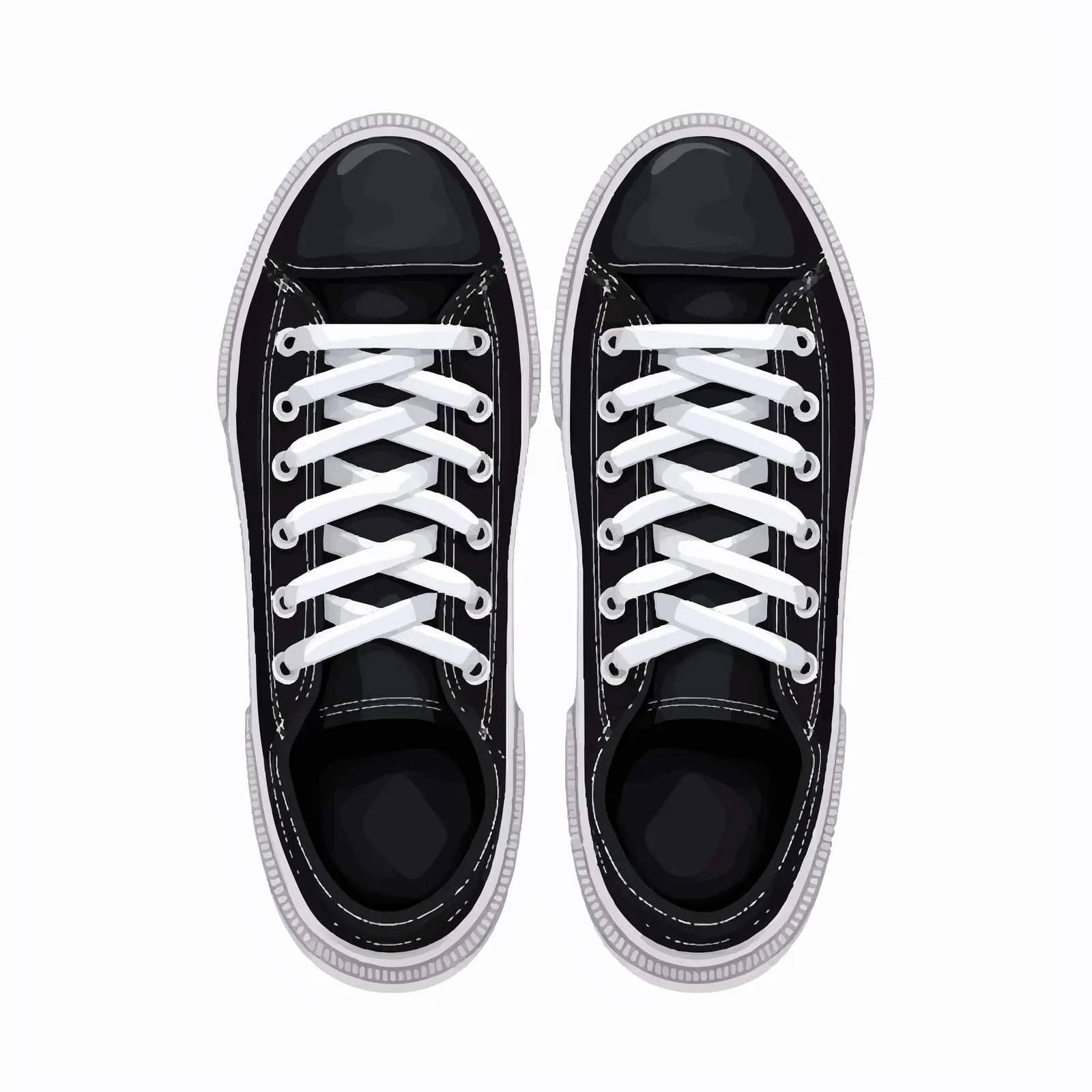 Top View Shoe Vector Illustration on White Background — free download from Dotvec