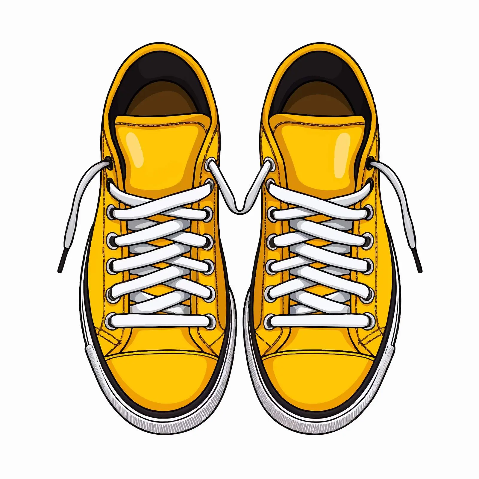 Top View Shoe Vector Illustration on White Background — free download from Dotvec