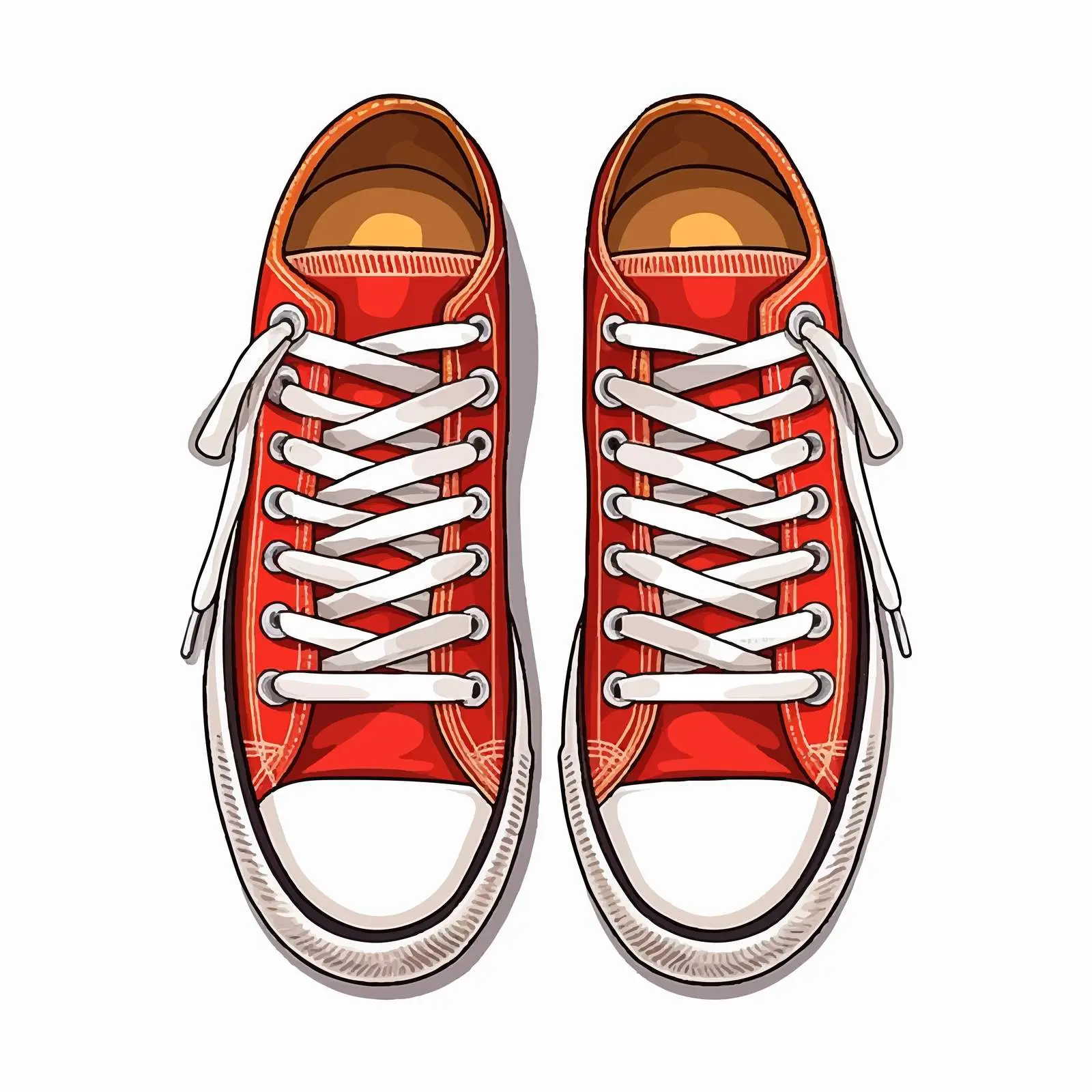 Top View Isolated Shoe Vector Illustration — free download from Dotvec
