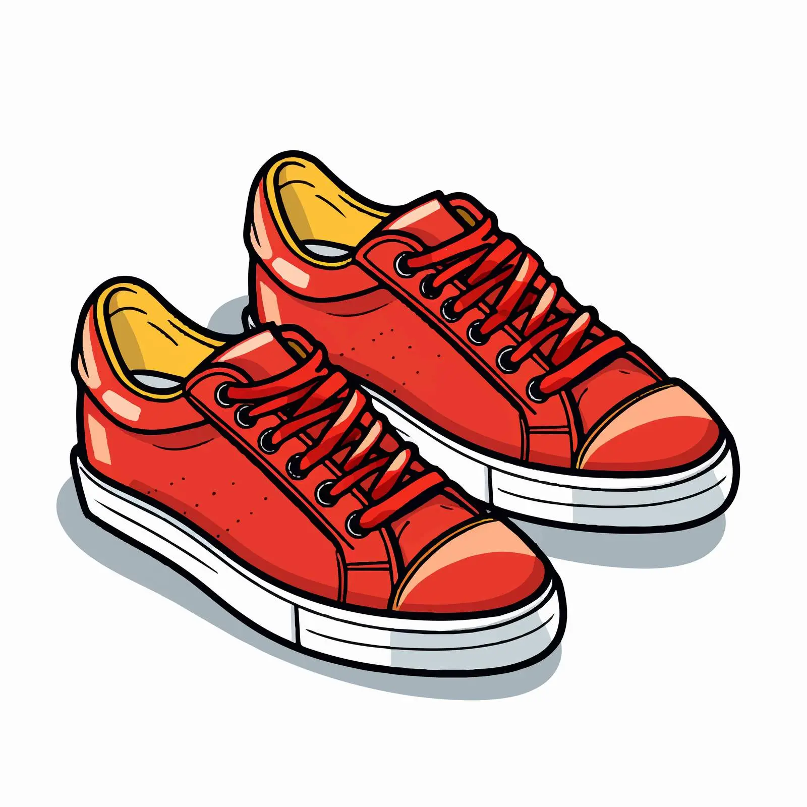 Cartoon Vector Illustration of Shoes — free download from Dotvec