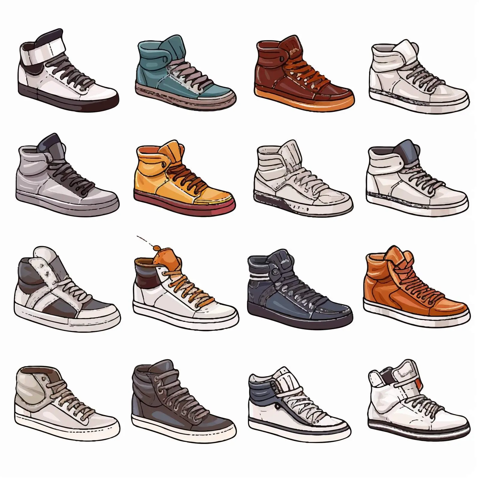 Stylish Shoes Vector Illustration on White Background — free download from Dotvec
