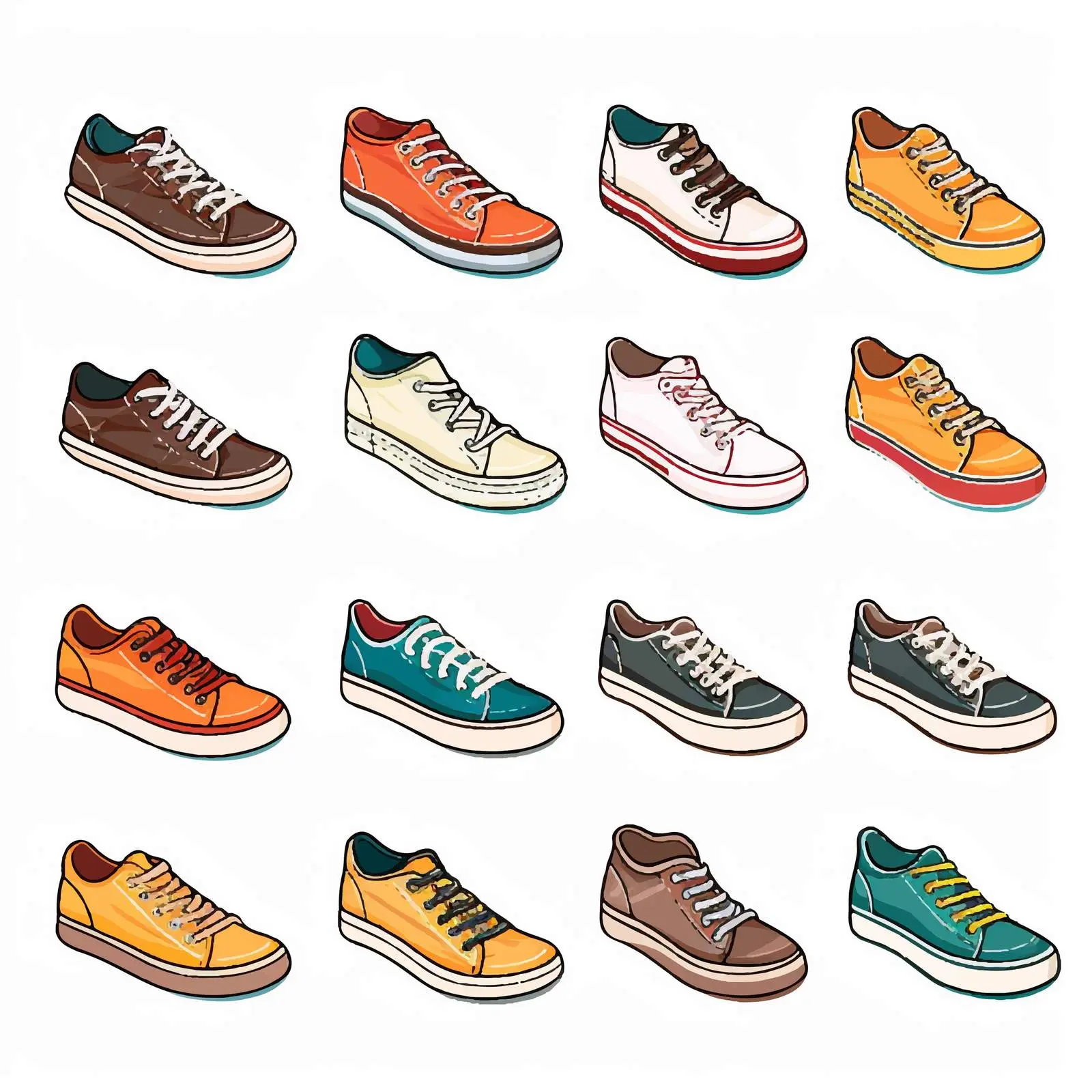 Vector Illustration of Shoes on White Background — free download from Dotvec
