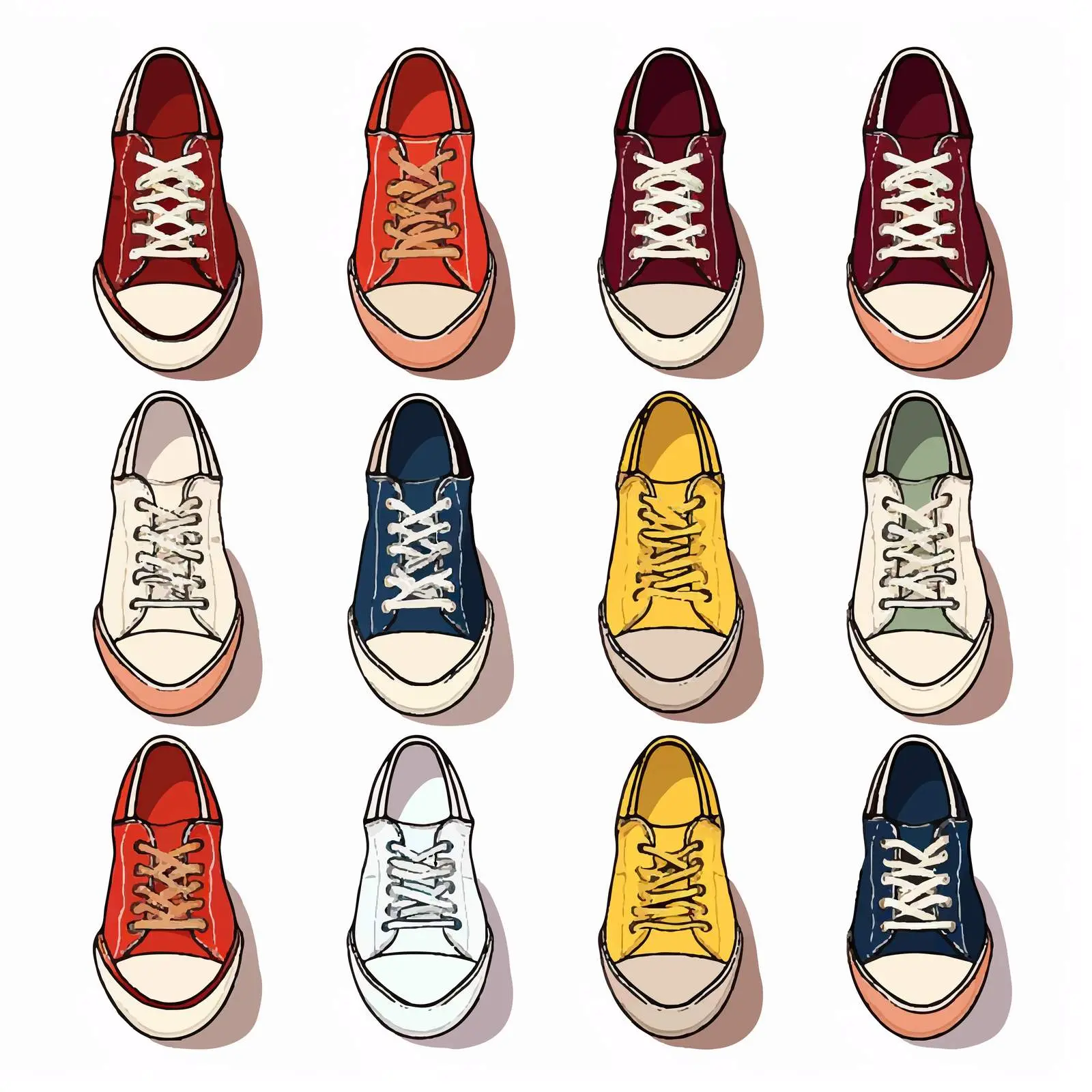 Isolated Vector Illustration of Shoes on White Background — free download from Dotvec