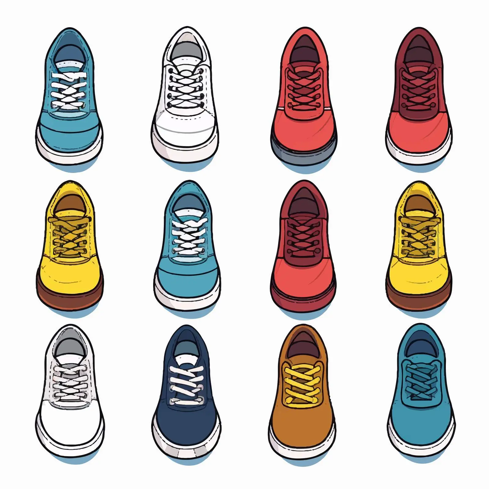 Stylish Shoes Vector Illustration on White Background — free download from Dotvec