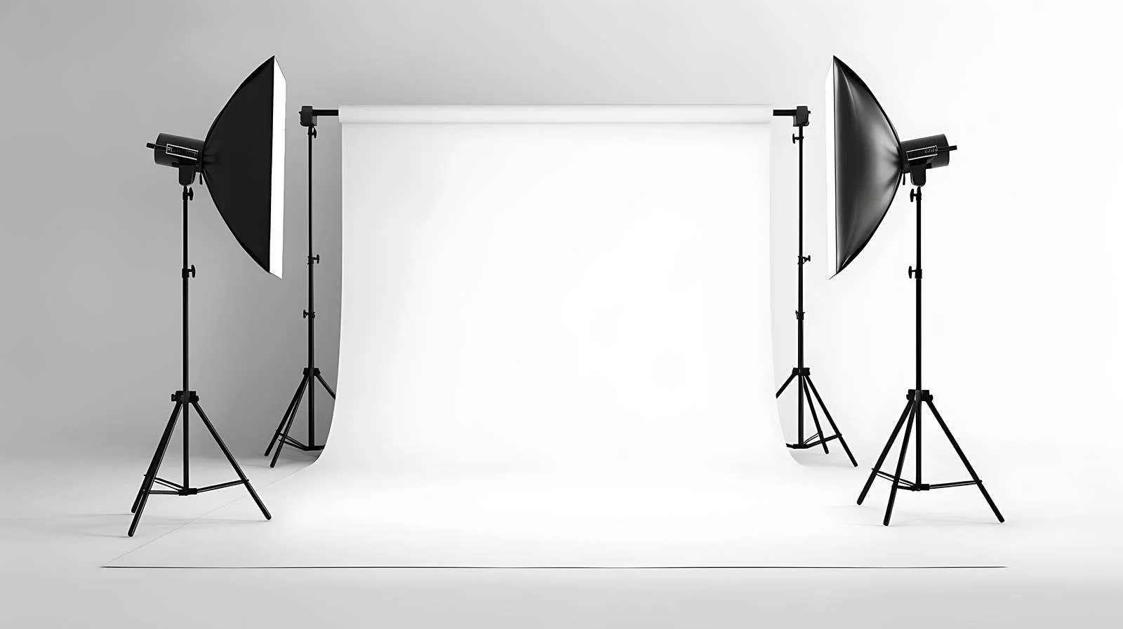 Professional White Background Studio Photography Setup — free download from Dotvec