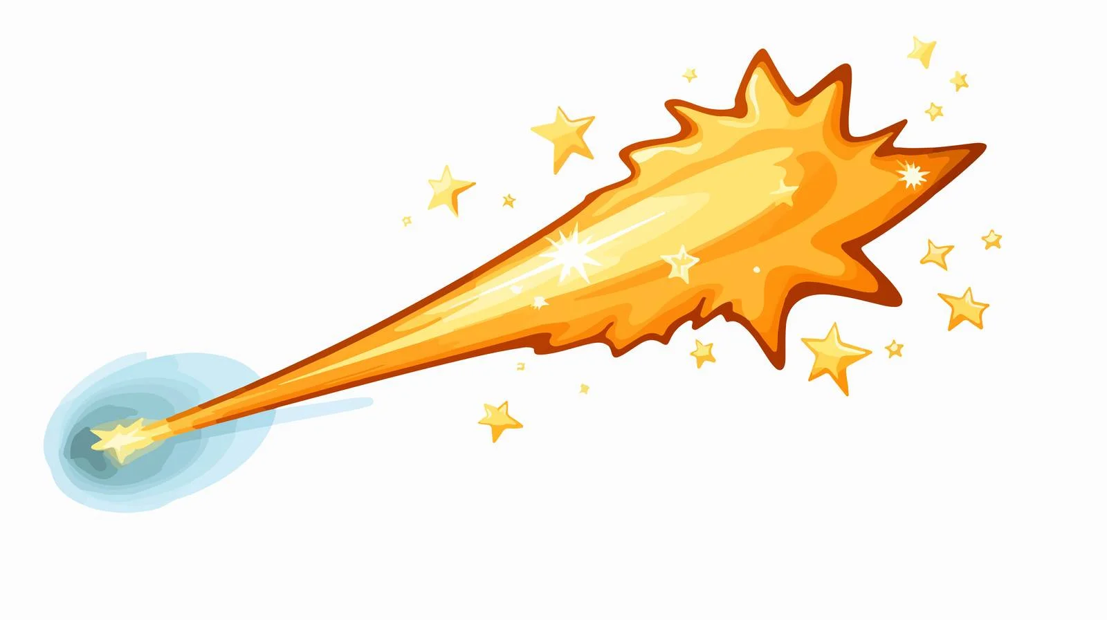 Shooting Star Cartoon Illustration — free download from Dotvec