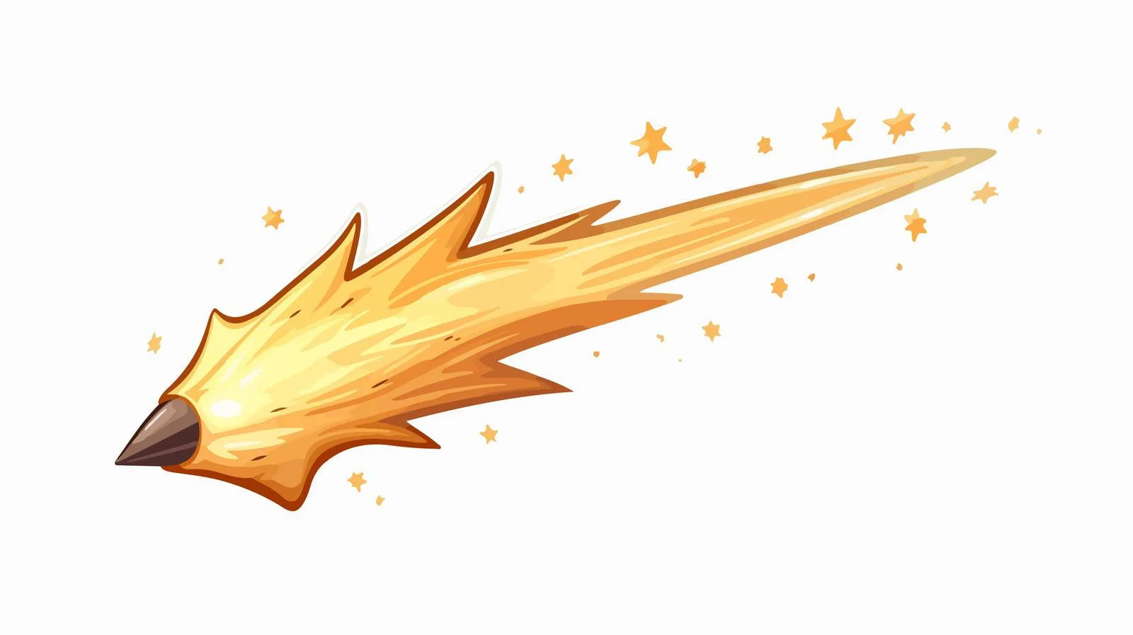 Vibrant Shooting Star Cartoon Illustration — free download from Dotvec