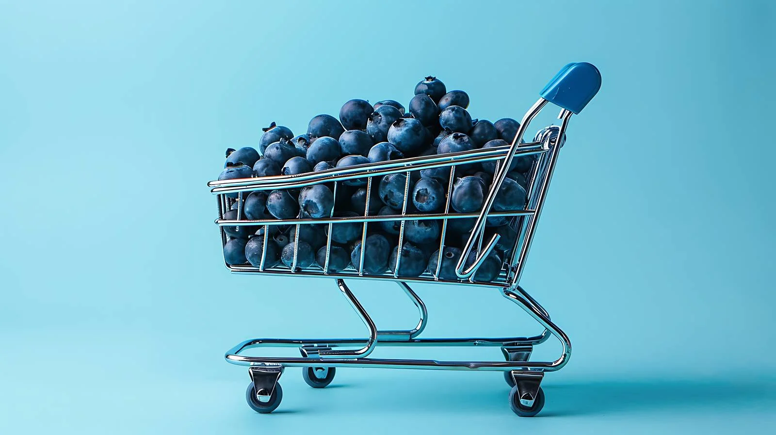 Fresh Blueberries in Shopping Cart — free download from Dotvec