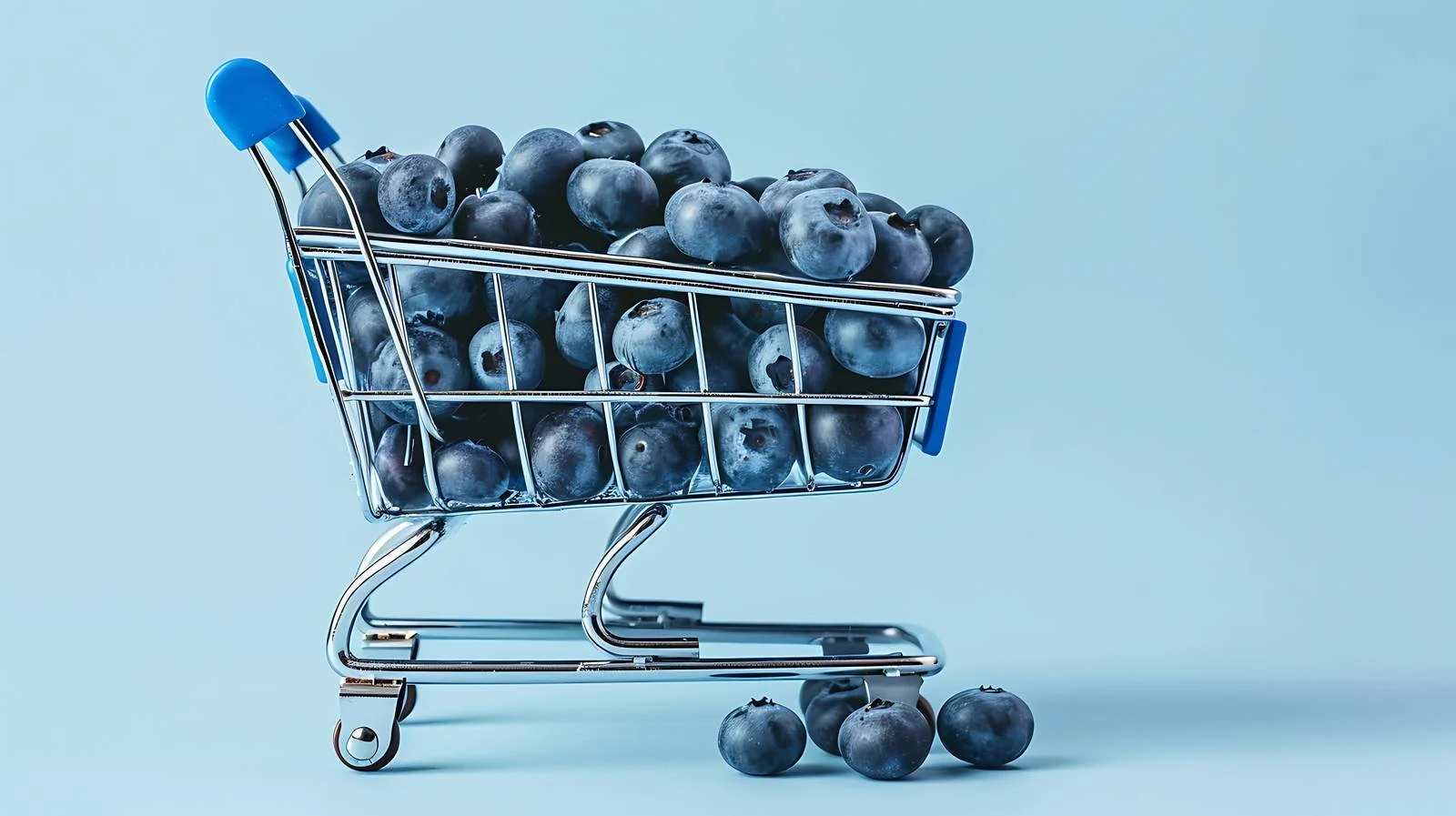 Blueberry Shopping Cart Display — free download from Dotvec
