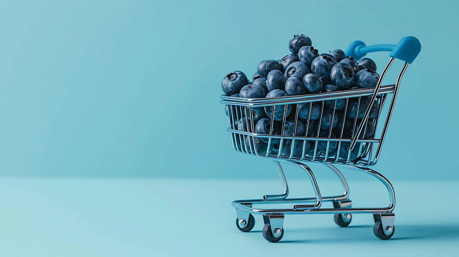 Blueberry Shopping Cart Abundance Background — free download from Dotvec