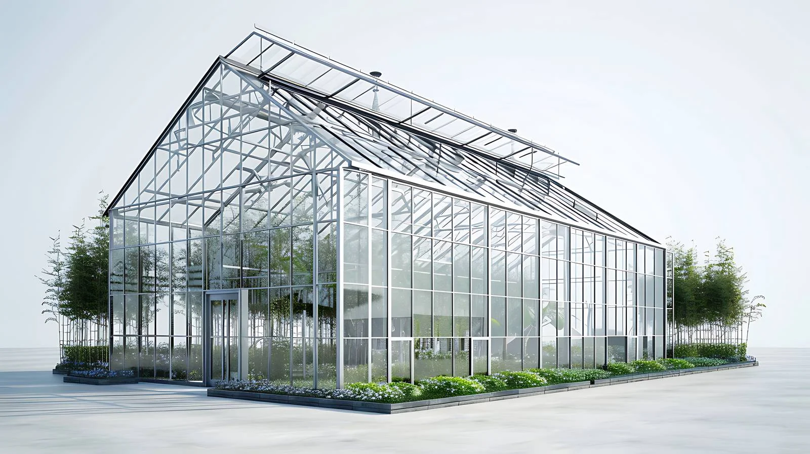 Shouguang Greenhouse on White Background — free download from Dotvec