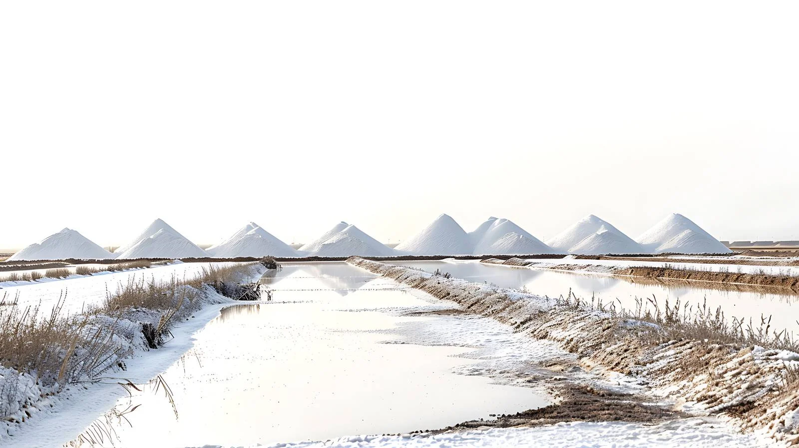 Shouguang Salt Field on White Background — free download from Dotvec