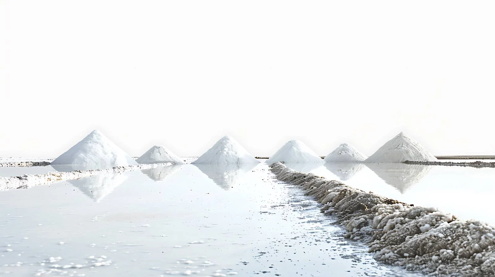 Shouguang Salt Field on White Background — free download from Dotvec