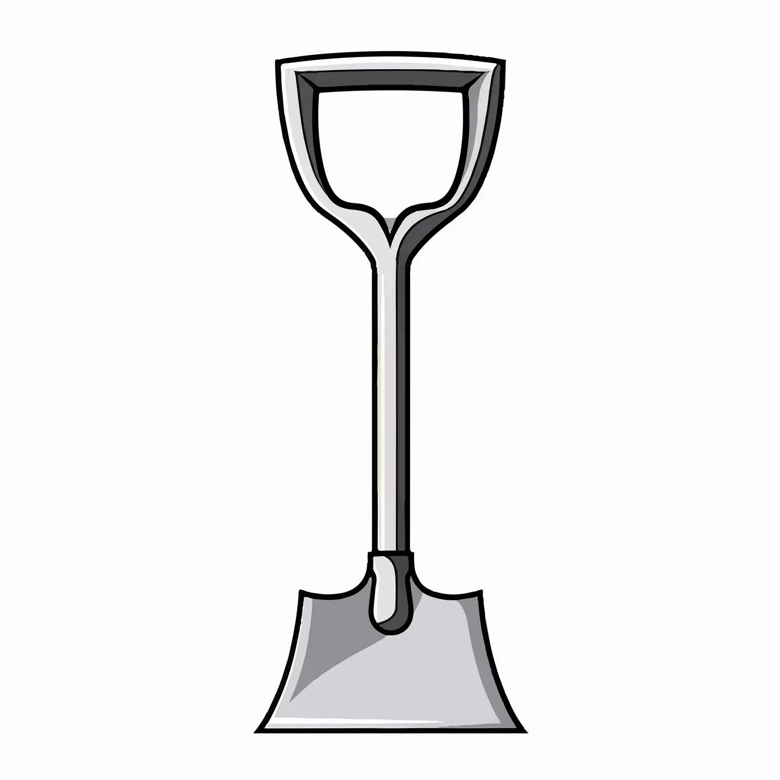 Outline of Shovel Vector Illustration — free download from Dotvec