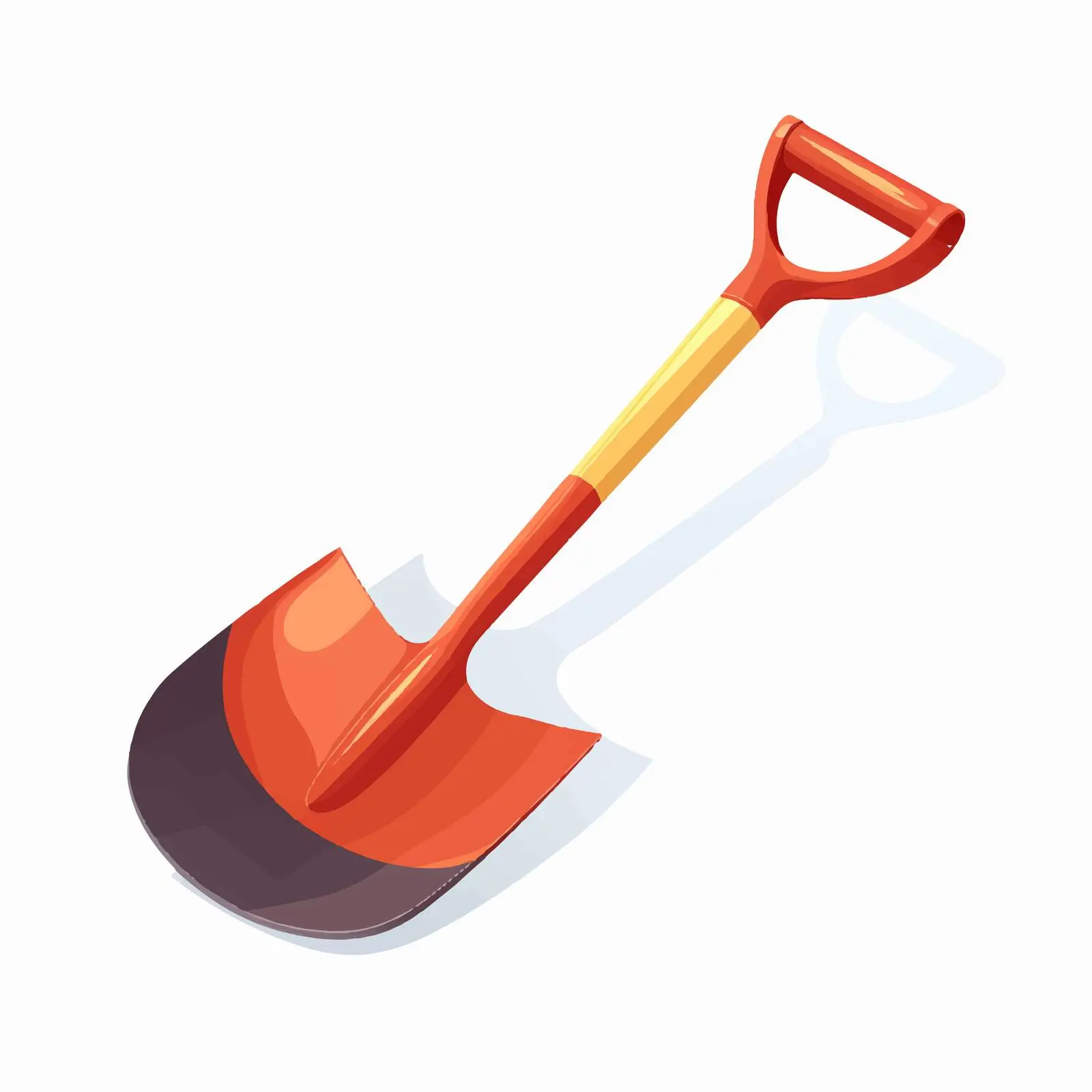Shovel Vector Illustration on White Background — free download from Dotvec
