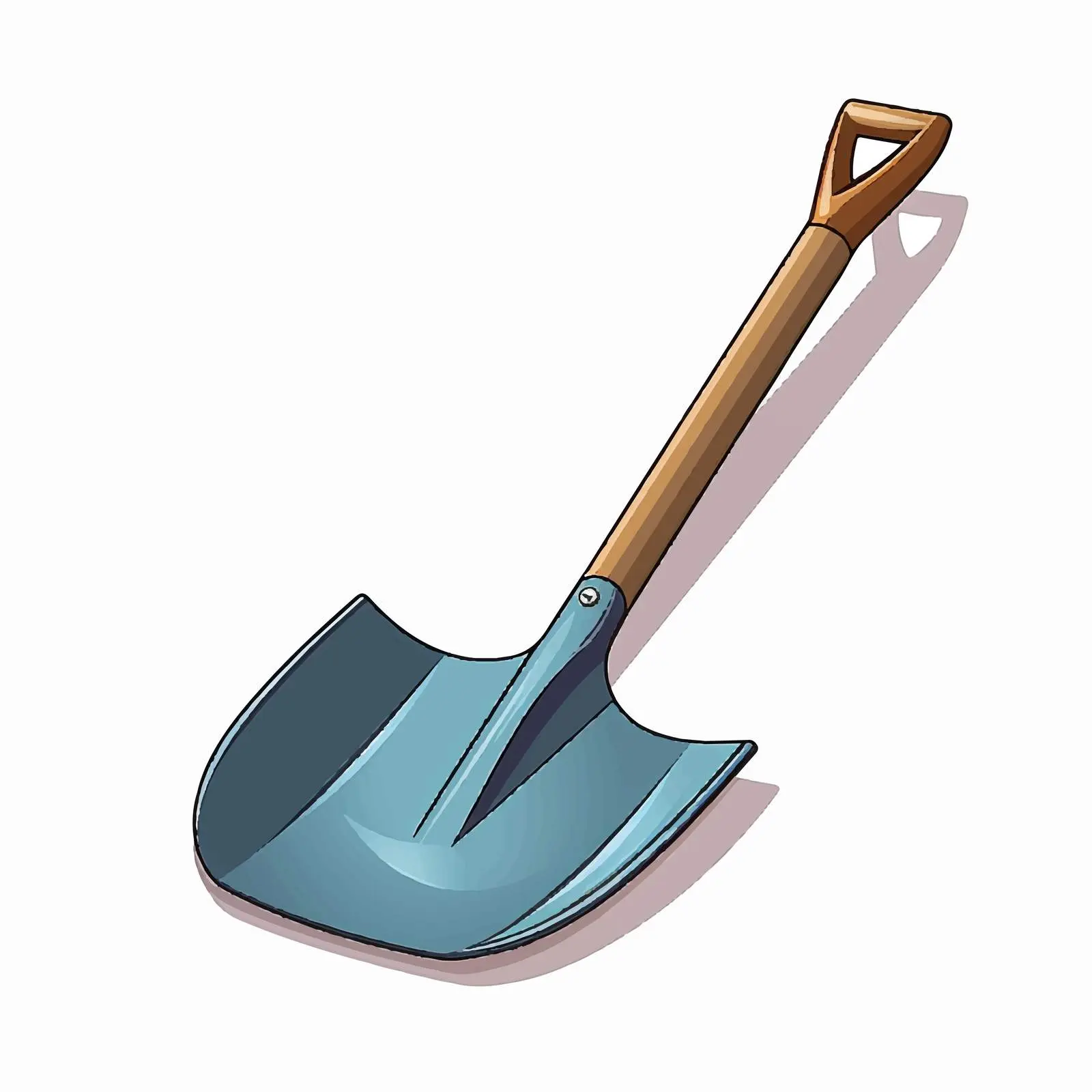 Shovel Vector Illustration on White Background – free clean vector image from Dotvec