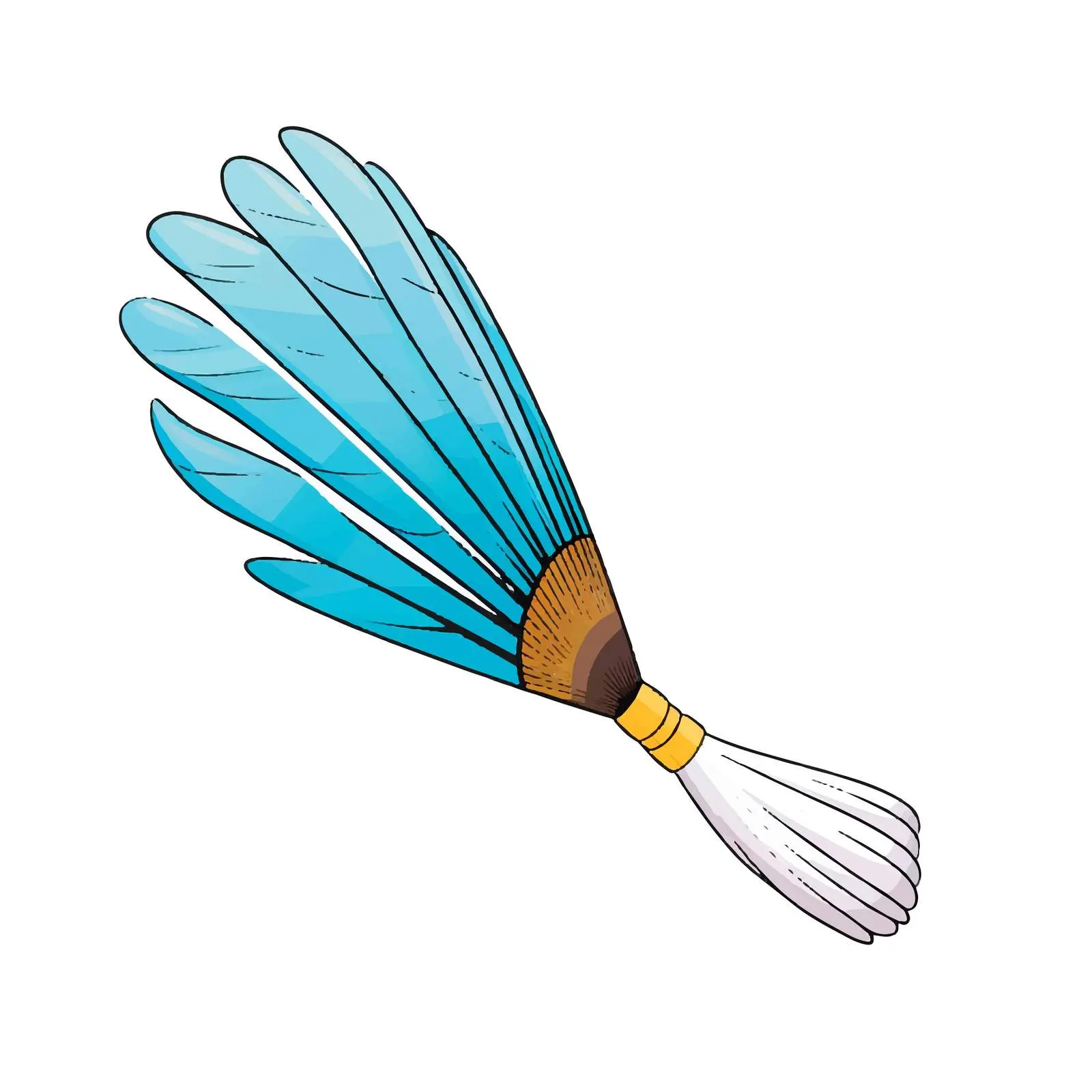 Cartoon Shuttlecock Line Art Vector Illustration – free outdoor sports image from Dotvec