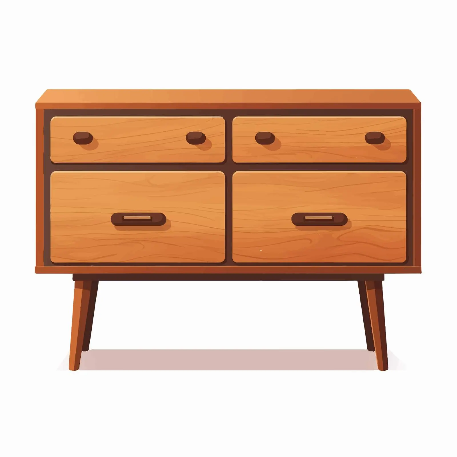 Isolated Sideboard Vector Illustration on White Background — free download from Dotvec