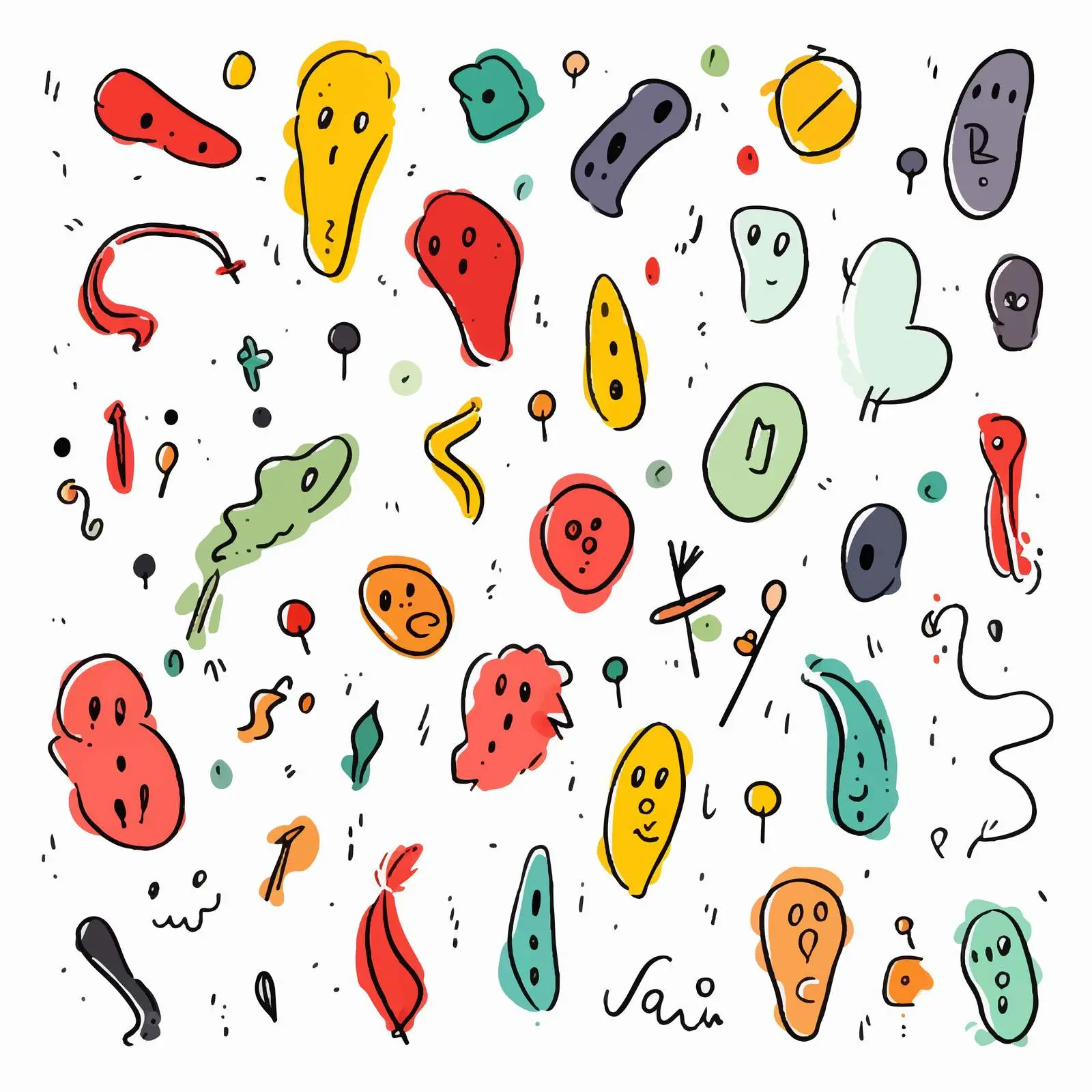 Vector Symbols of Punctuation Marks and Signs — free download from Dotvec