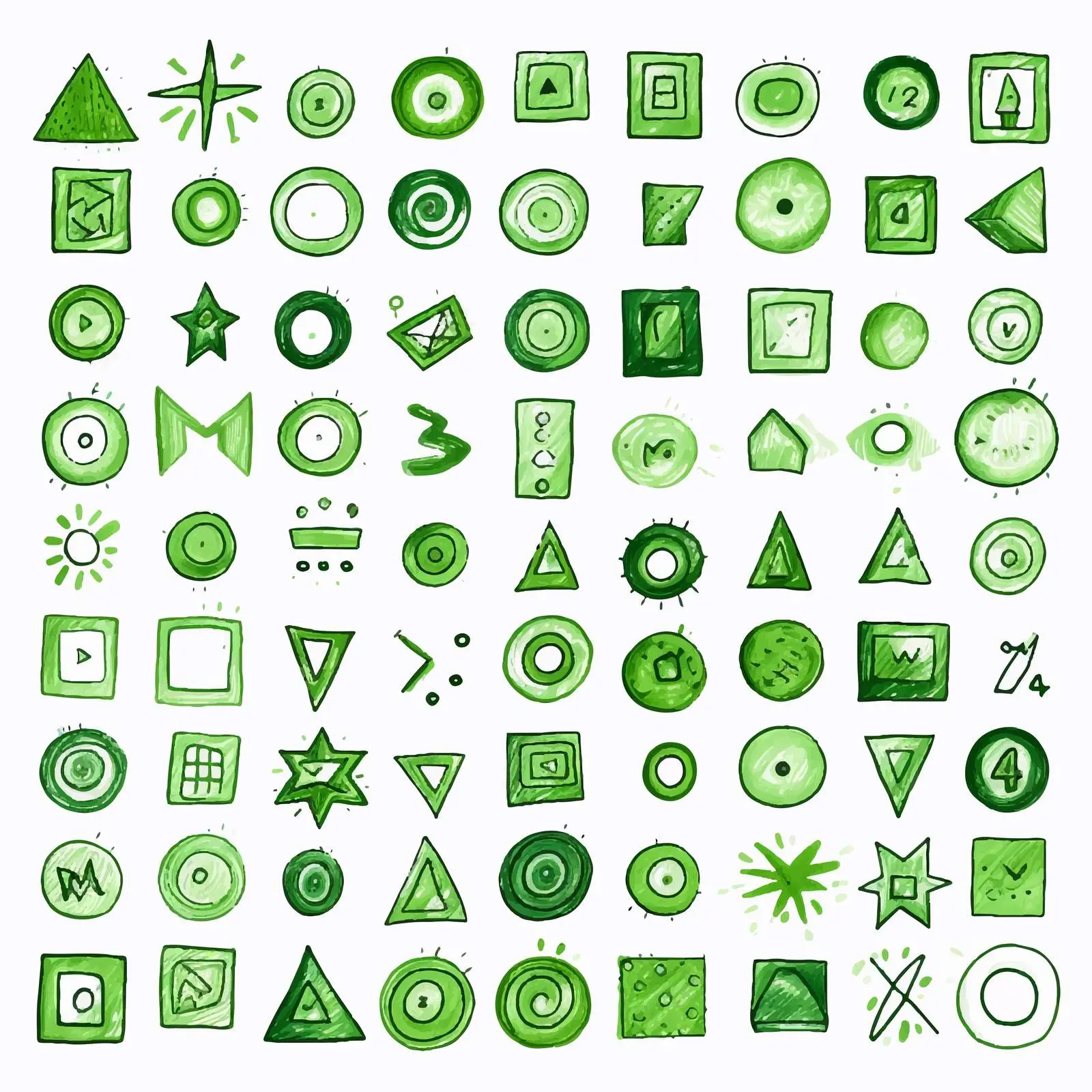 Vector Signs and Symbols - Triangle Circle Square Checkmark – free triangle image from Dotvec