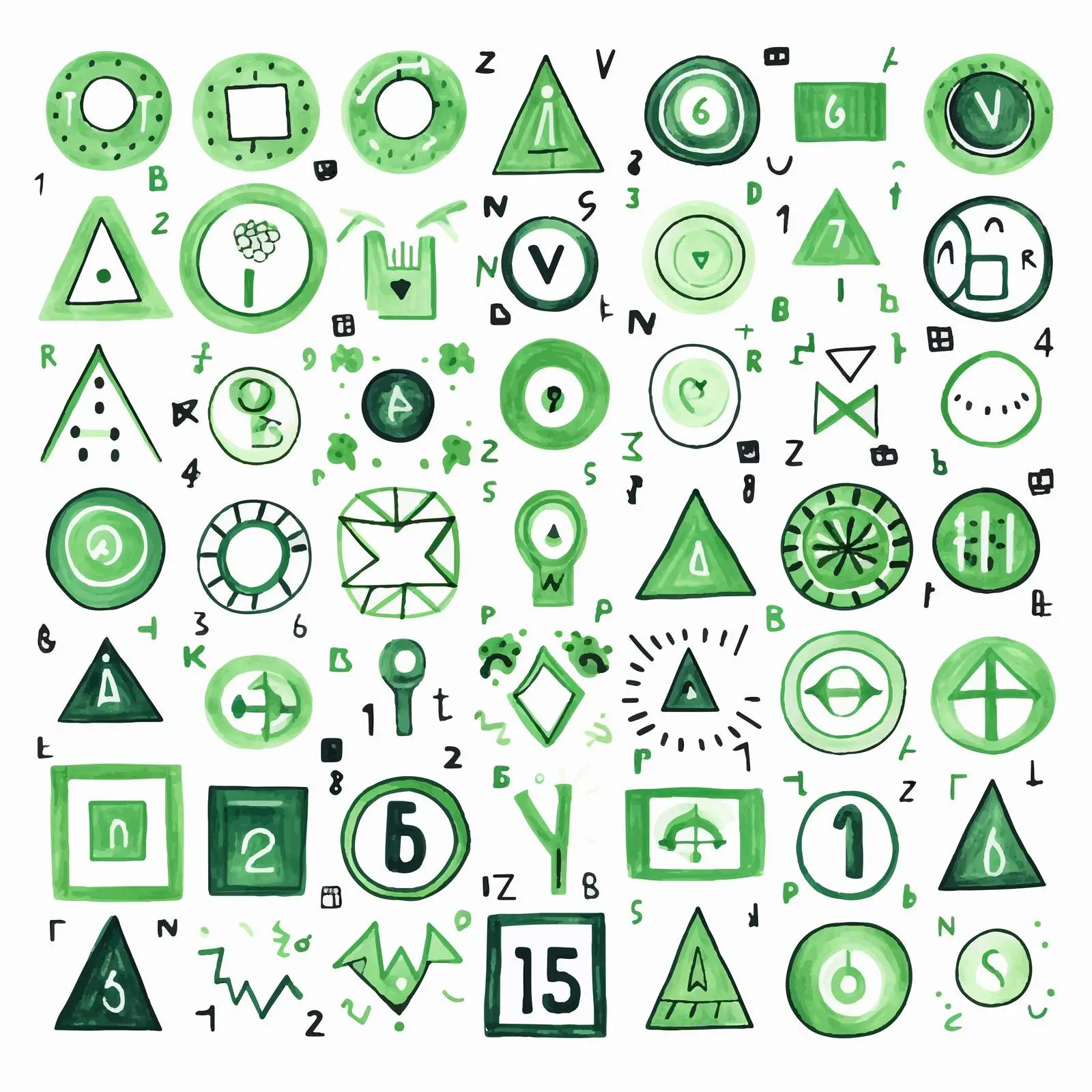 Geometric Shapes and Symbols Vector Collection — free download from Dotvec