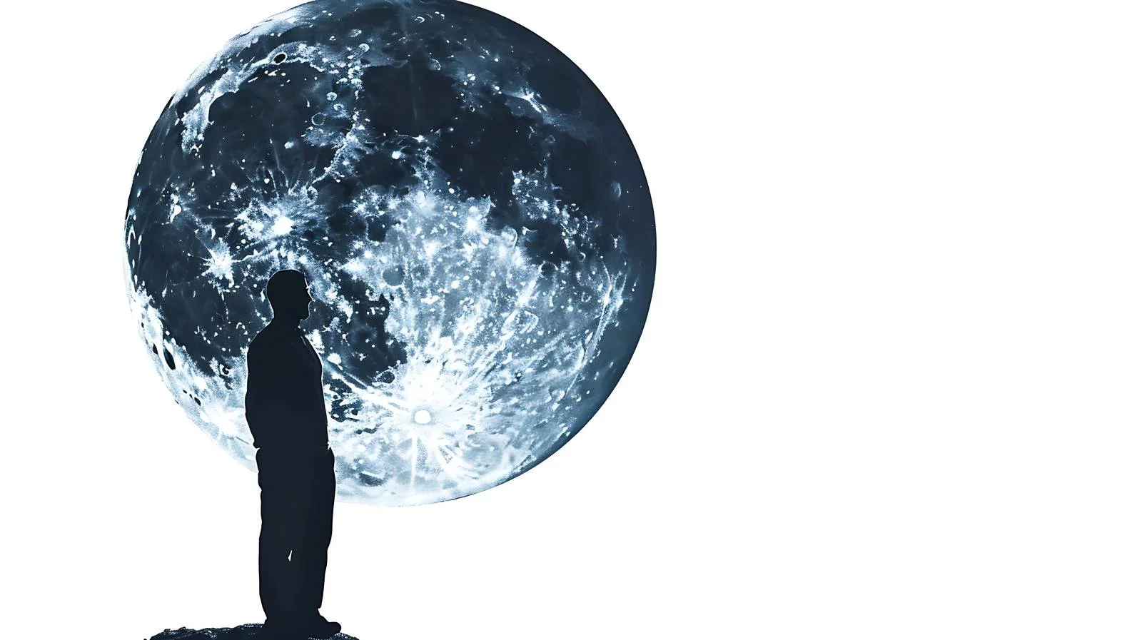 Lunar Silhouette Exploration Scene — free download from Dotvec