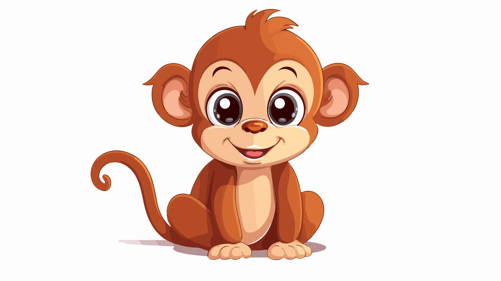 Playful Monkey Silhouette — free download from Dotvec