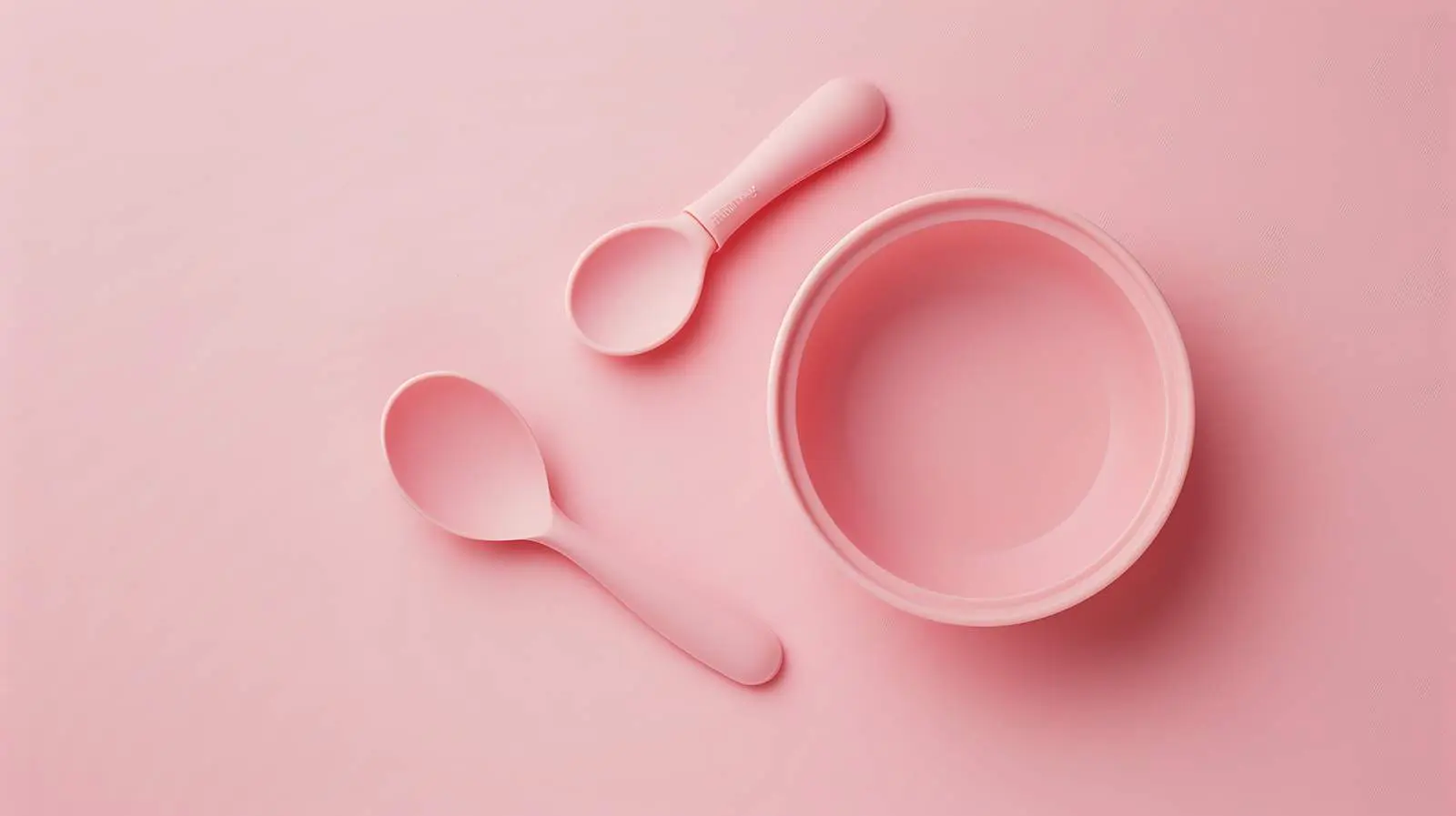 Silicone Bowl and Spoon for Baby Meals — free download from Dotvec