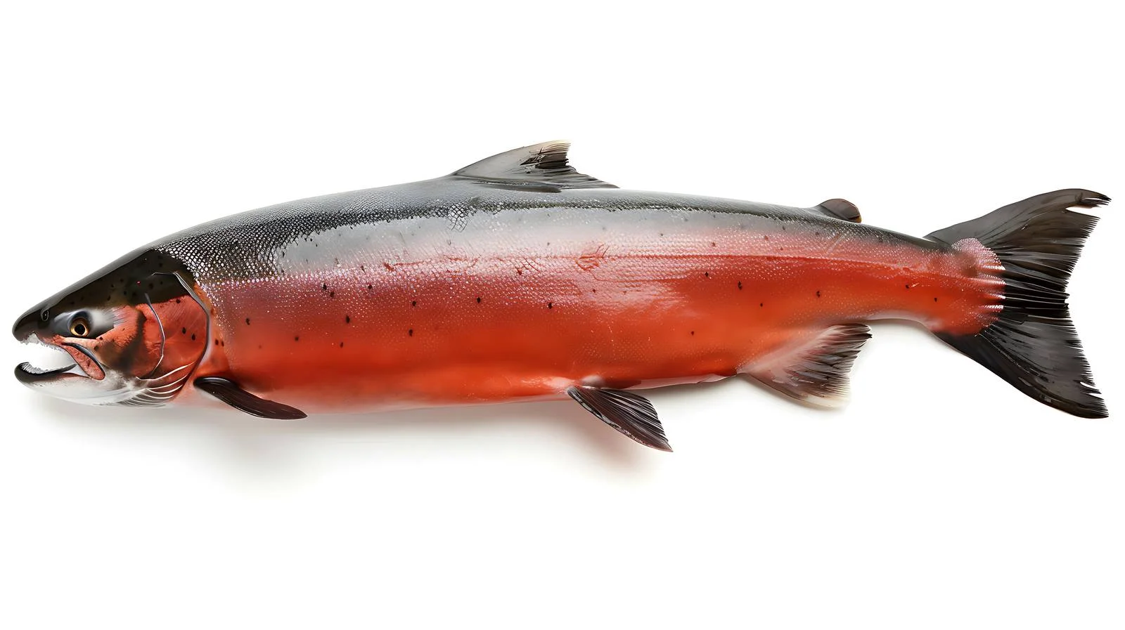 Silver and Coho Salmon on White Background — free download from Dotvec