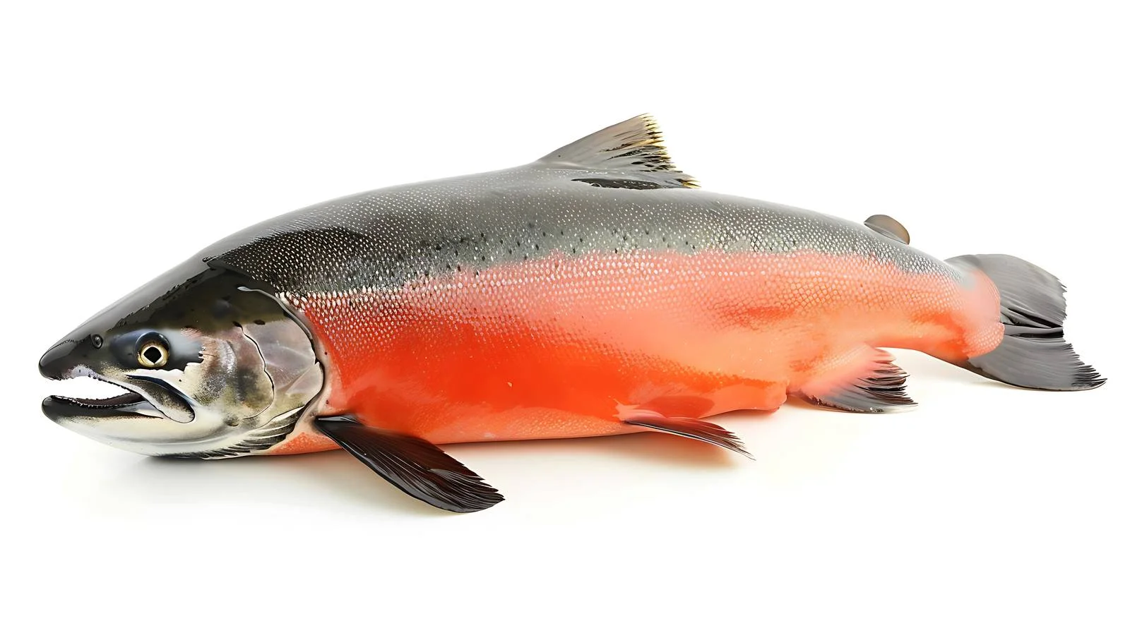 Isolated Silver Salmon on White Background — free download from Dotvec