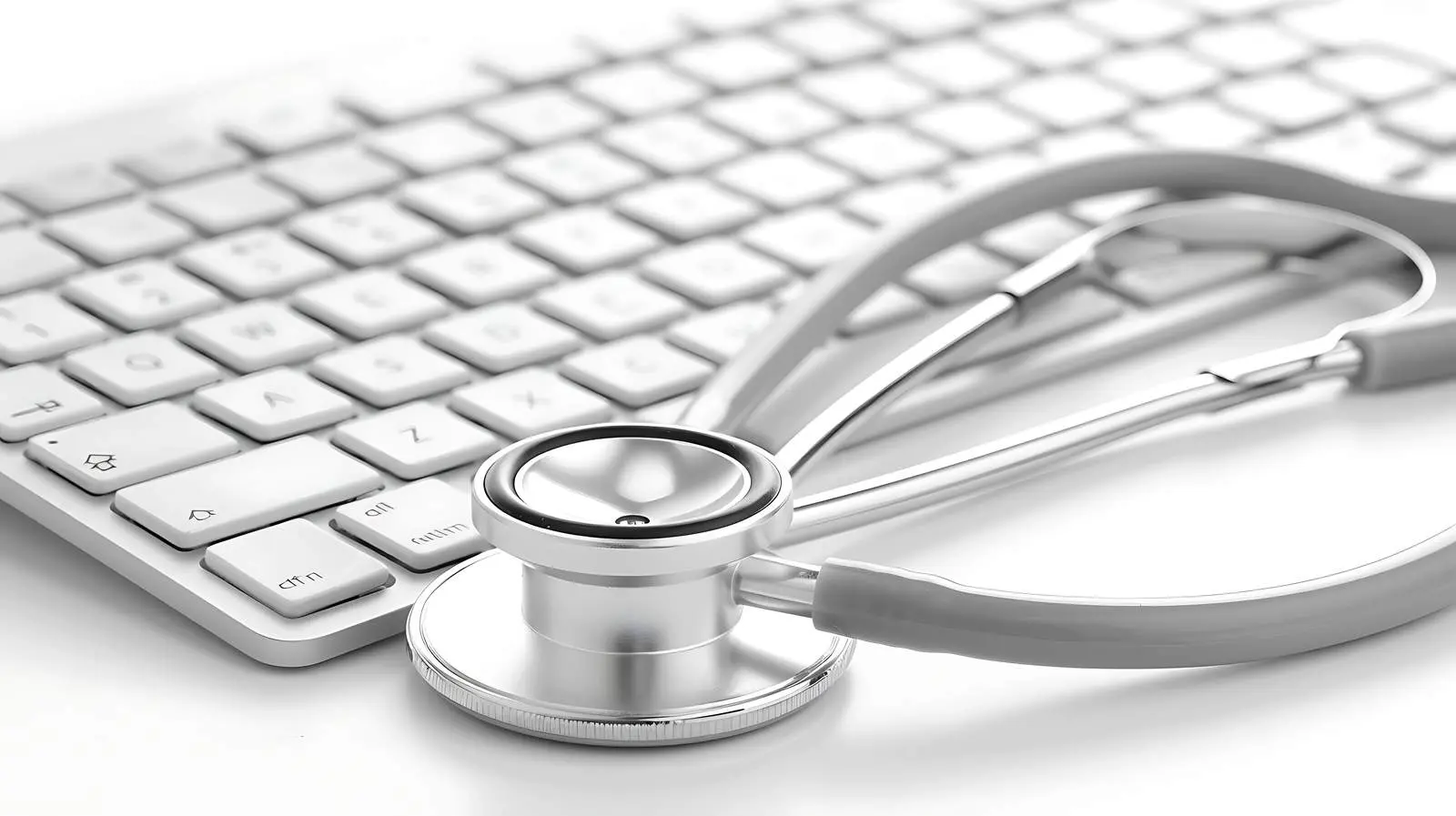 Silver Stethoscope on Keyboard Photo – free sound image from Dotvec