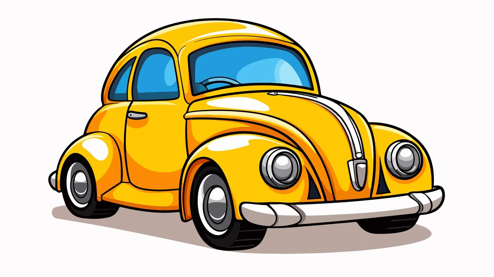 Cartoon Car Line Drawing — free download from Dotvec