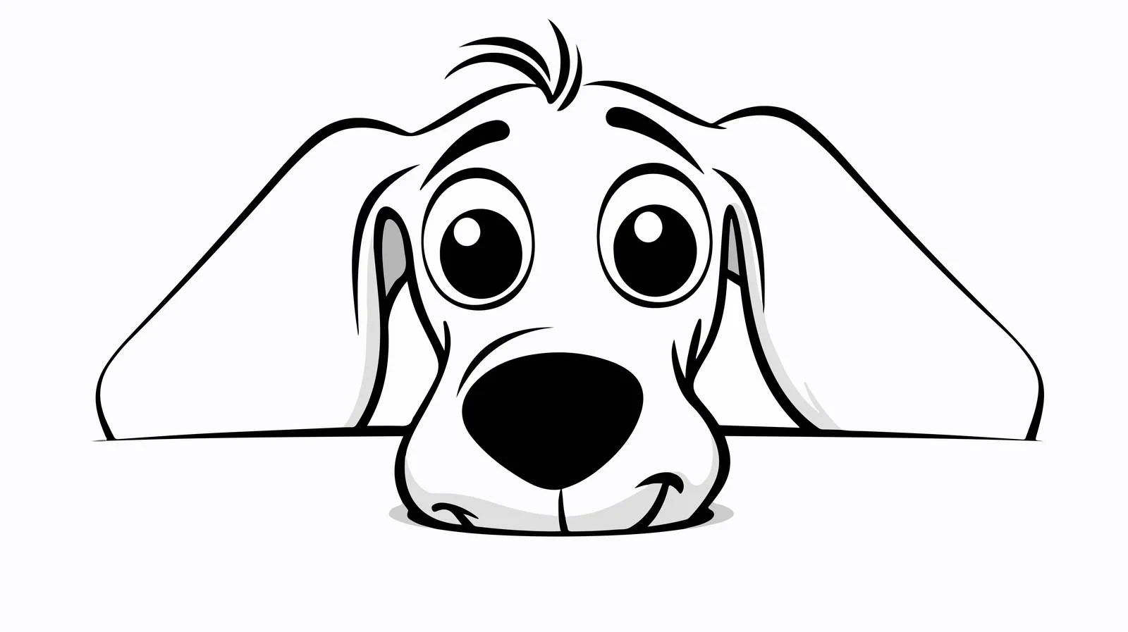 Cartoon Dead Dog Drawing — free download from Dotvec