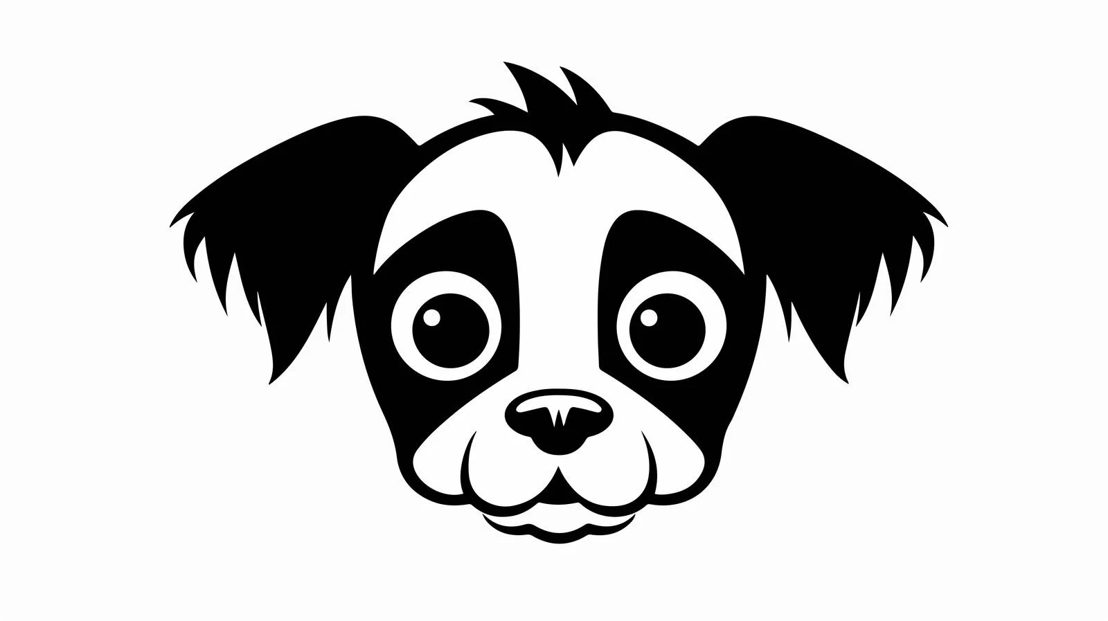 Cartoon Dead Dog Line Drawing — free download from Dotvec