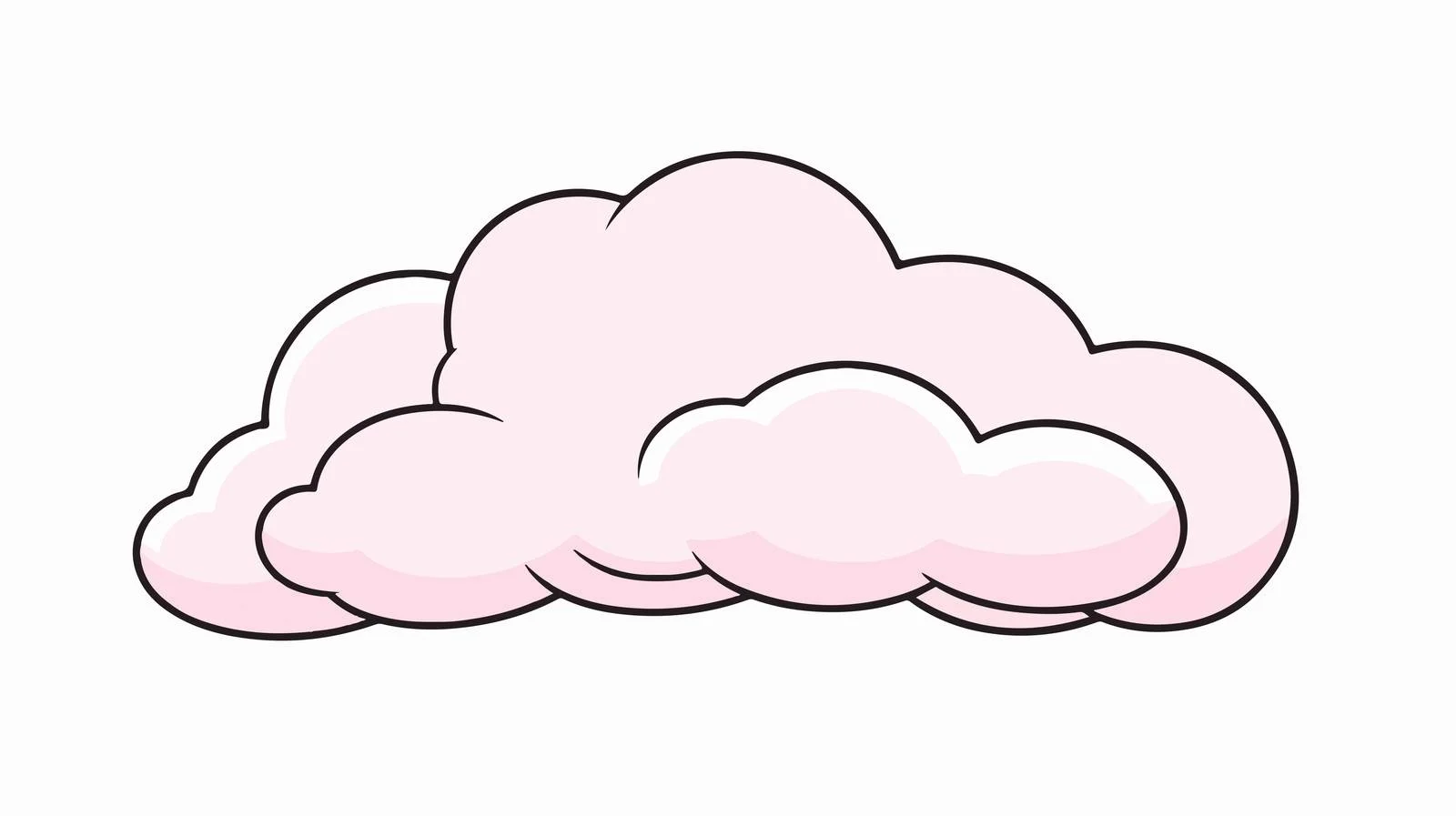 Cartoon Fluffy Pet Line Drawing — free download from Dotvec