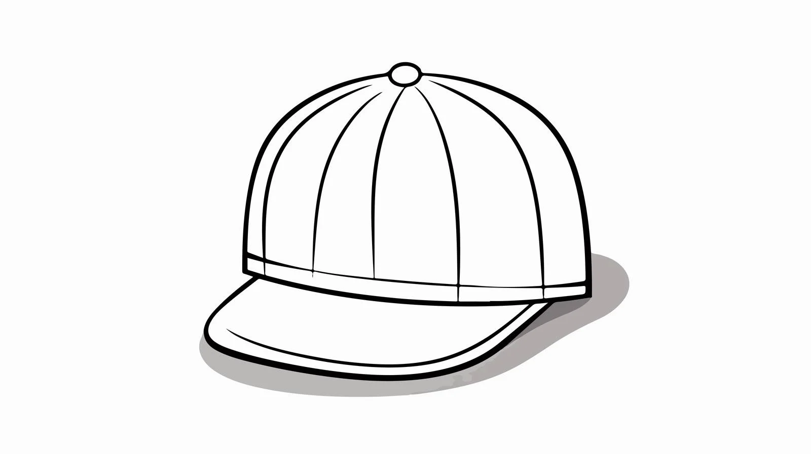 Cartoon Hat Line Drawing — free download from Dotvec
