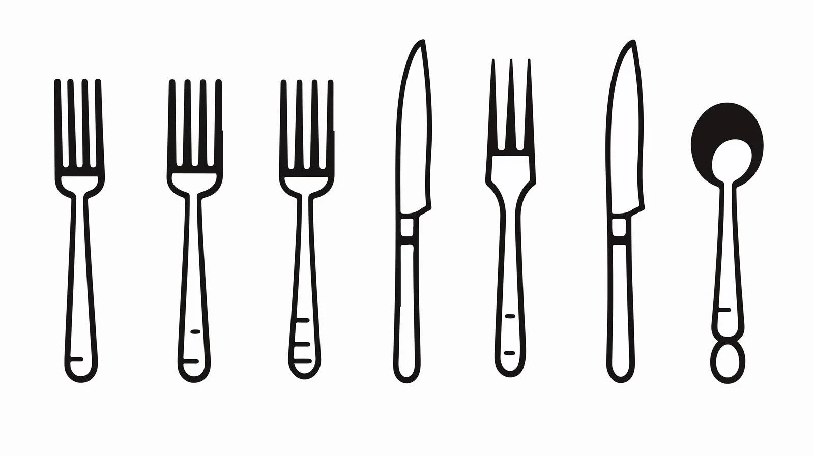 Cartoon Knife Line Drawing — free download from Dotvec