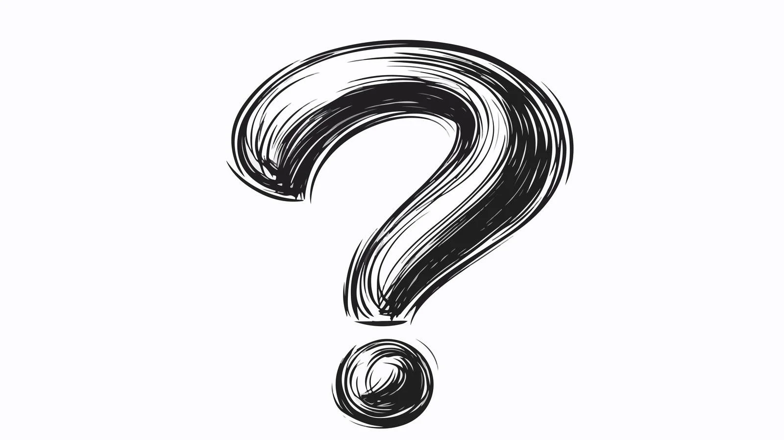 Cartoon Question Drawing – free enquiry image from Dotvec