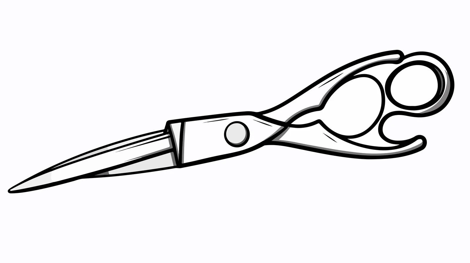 Cartoon Scissors Drawing — free download from Dotvec