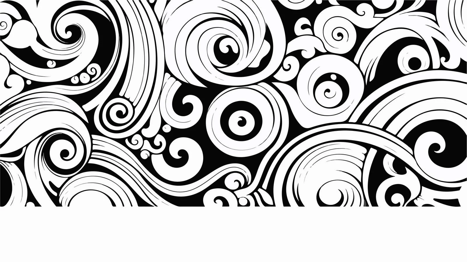 Cartoon Scroll Line Drawing Illustration — free download from Dotvec