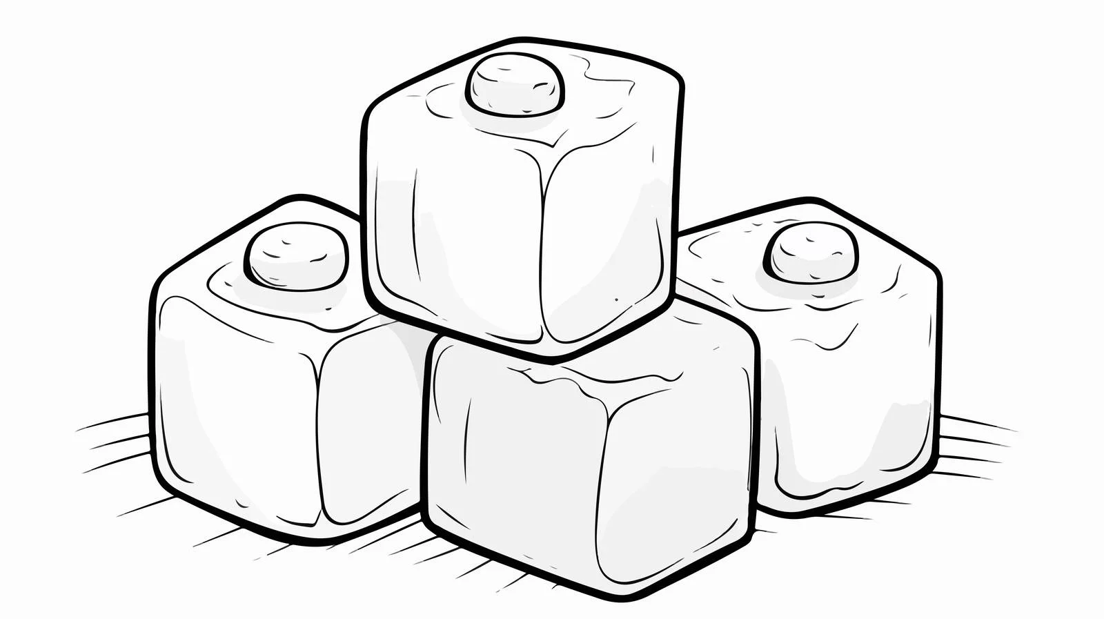 Cartoon Sugar Cubes — free download from Dotvec